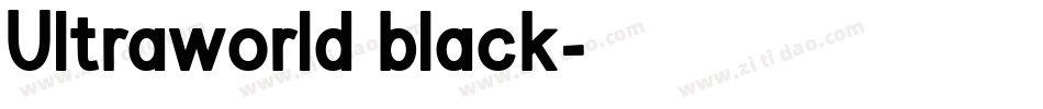 Ultraworld black字体转换